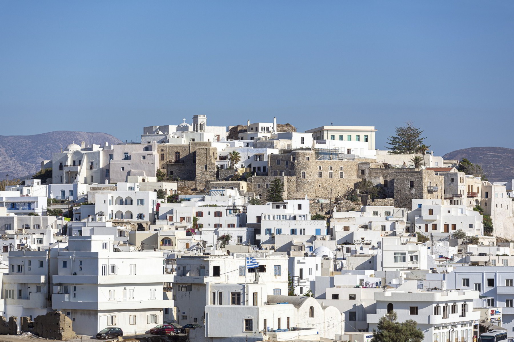 Naxos Town with the Venetian Castle