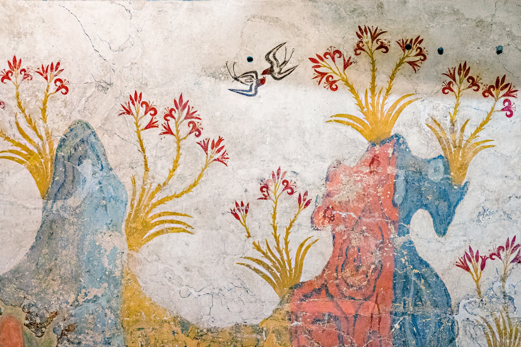 Cycladic Fresco (National Archeological Museum, Athens)